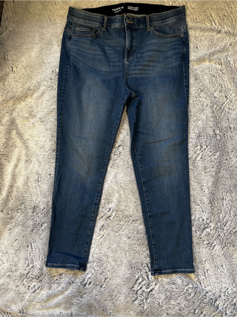 torrid Dark Blue Skinny Jeans - Stretch Denim